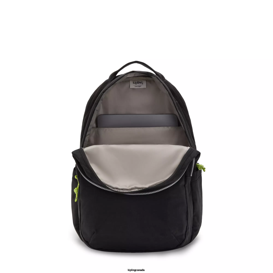 Women Laptop Backpacks Kipling Valley Black Xavi 15
