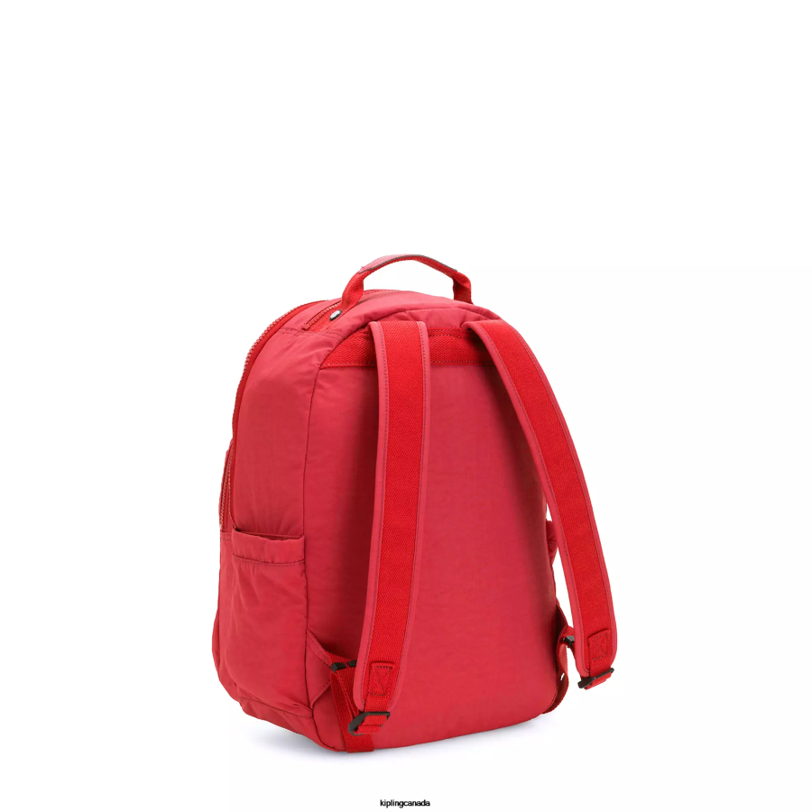 Women Monogrammable Kipling Red Rouge Seoul Small Tablet Backpack FHZD422