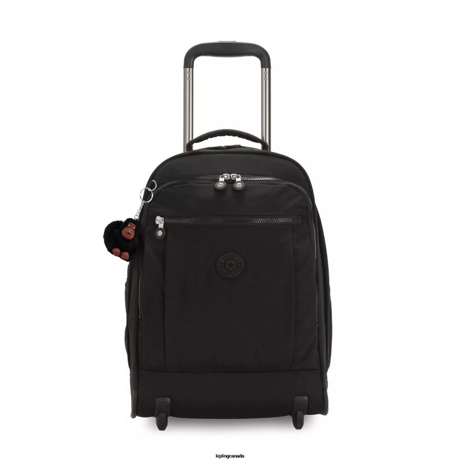 Women Rolling Backpacks Kipling True Black Gaze Large Rolling Backpack FHZD495