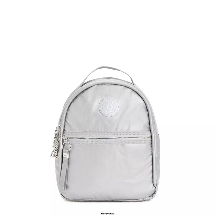 Women Small Backpacks Kipling Bright Metallic Kae Metallic Backpack FHZD385
