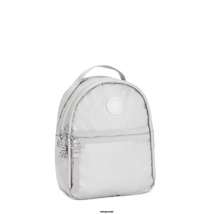 Women Small Backpacks Kipling Bright Metallic Kae Metallic Backpack FHZD385