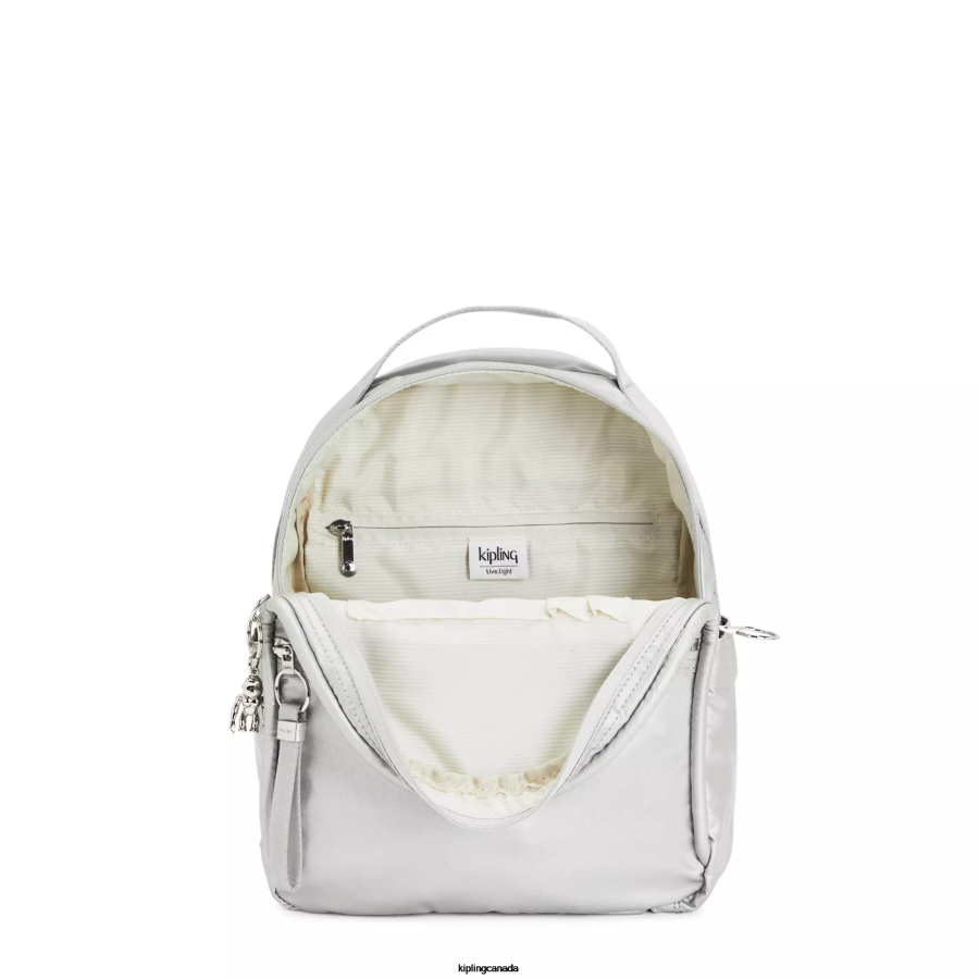 Women Small Backpacks Kipling Bright Metallic Kae Metallic Backpack FHZD385