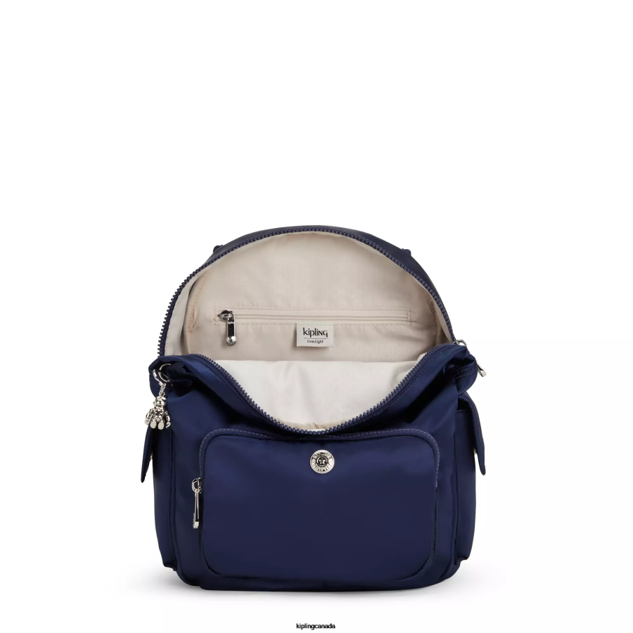 Women Small Backpacks Kipling Cosmic Blue City Pack Small Backpack FHZD379