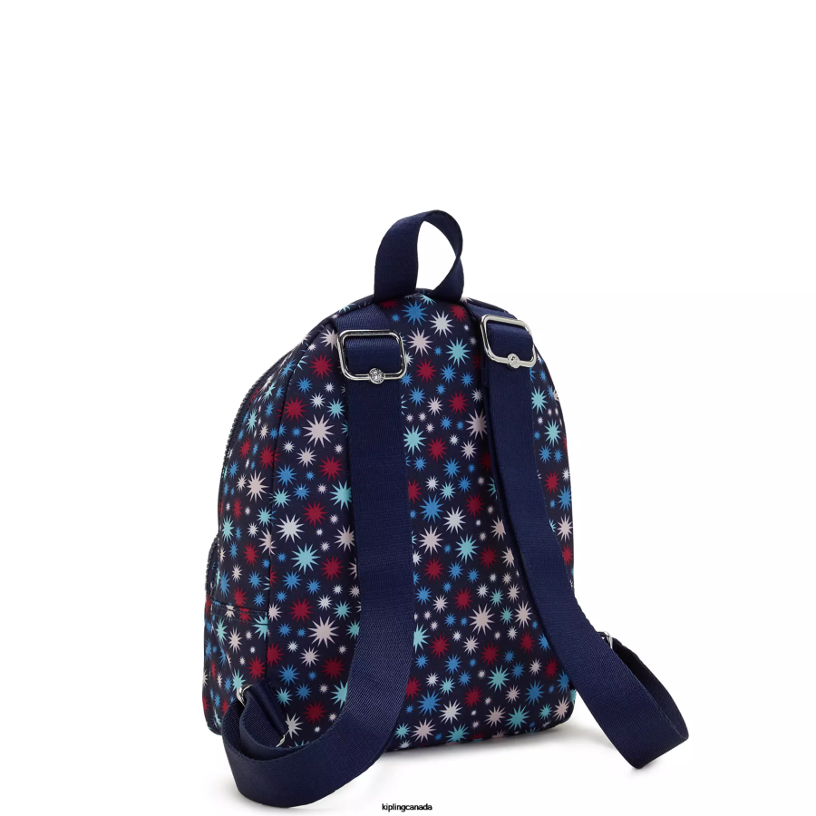 Women Small Backpacks Kipling Funky Stars Paola Small Printed Backpack FHZD384
