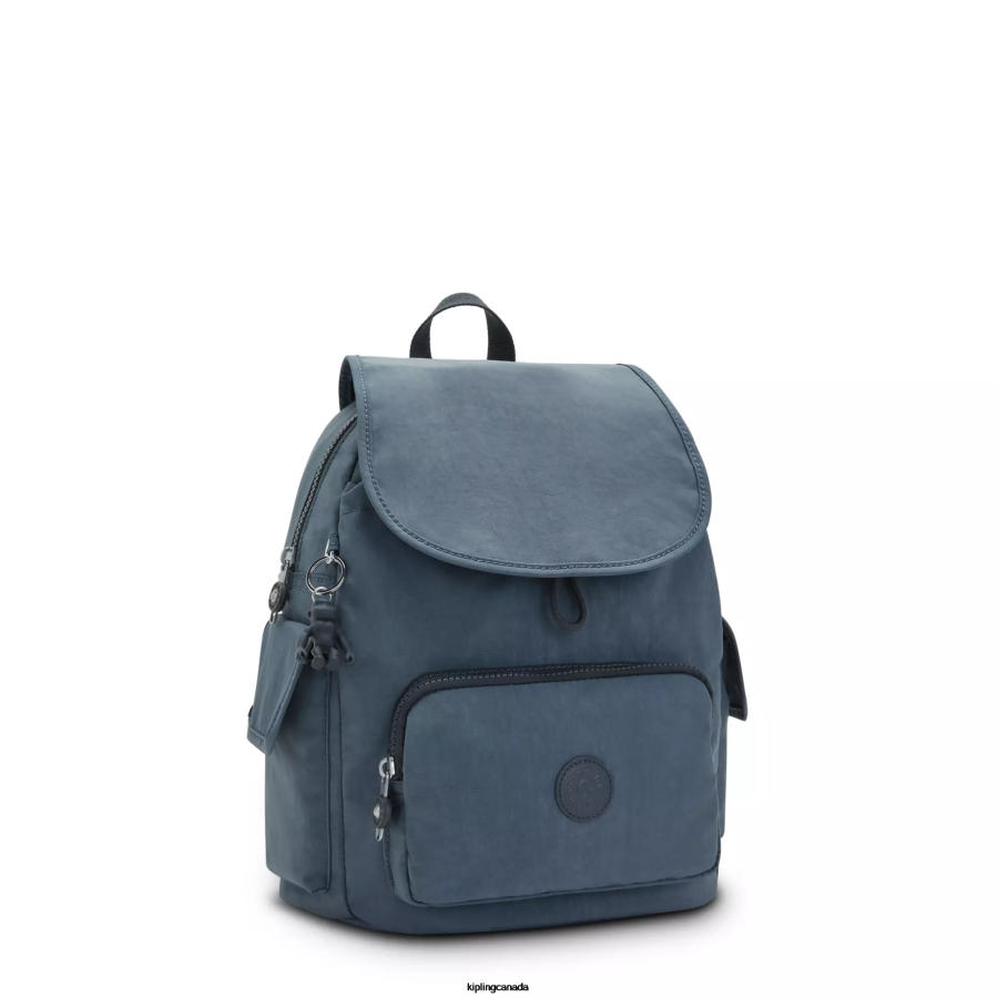 Women Small Backpacks Kipling Nocturnal Grey City Pack Small Backpack FHZD405