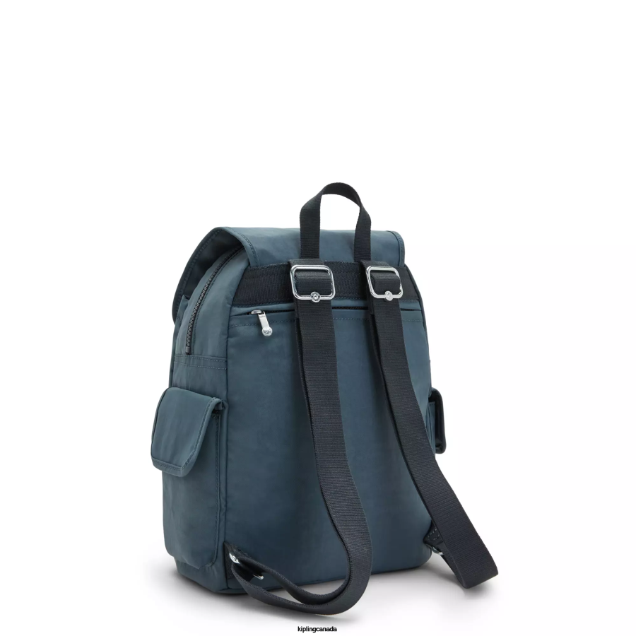 Women Small Backpacks Kipling Nocturnal Grey City Pack Small Backpack FHZD405
