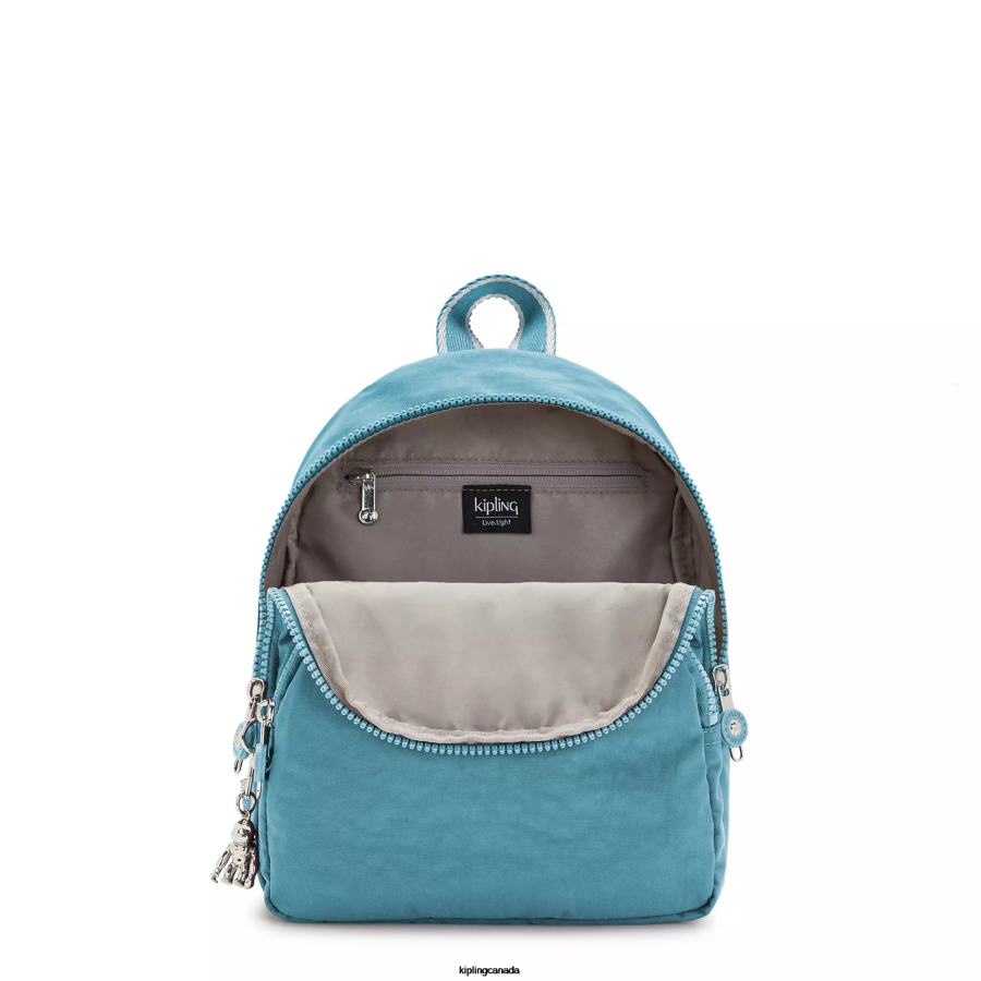 Women Small Backpacks Kipling Ocean Teal Paola Small Backpack FHZD383