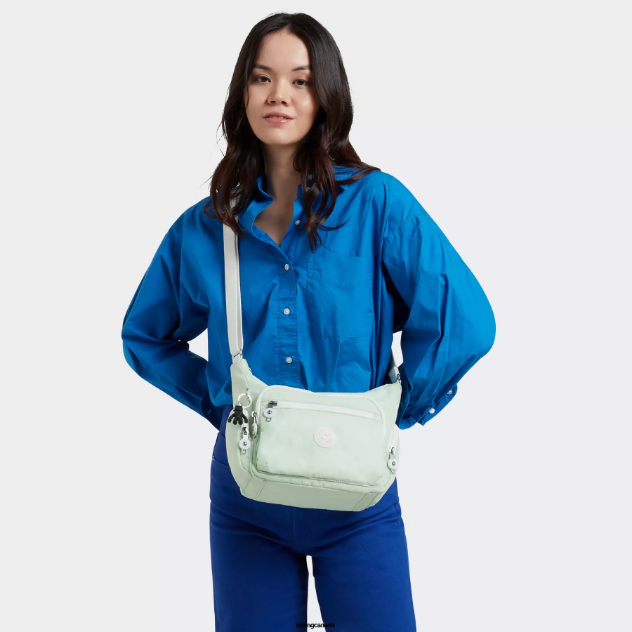 Women Crossbody Bags Kipling Airy Green Gabbie Small Crossbody Bag FHZD162