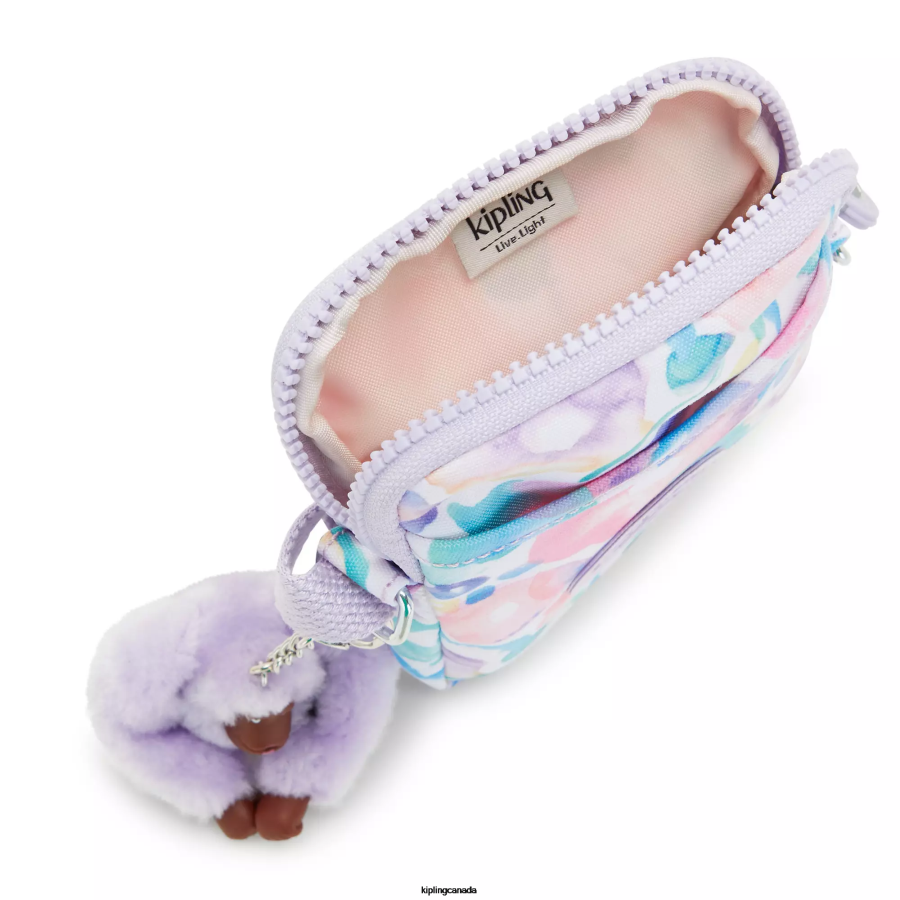 Women Crossbody Bags Kipling Aqua Flowers Tally Printed Crossbody Phone Bag FHZD57