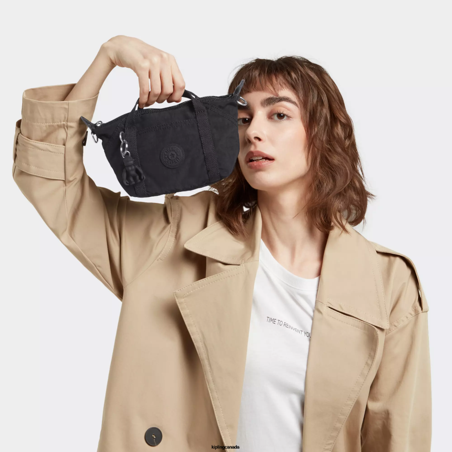 Women Crossbody Bags Kipling Black Noir Art Compact Crossbody Bag FHZD3