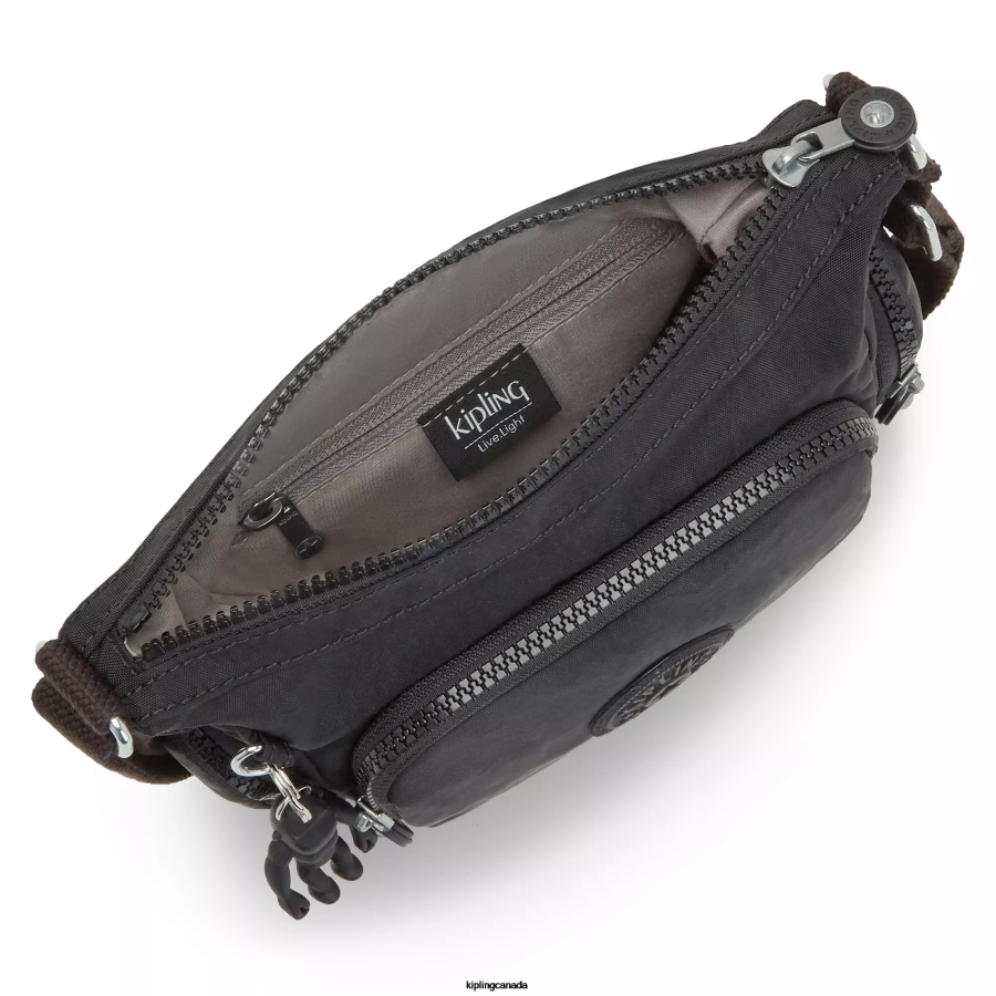 Women Crossbody Bags Kipling Black Noir Gabbie Mini Crossbody Bag FHZD19
