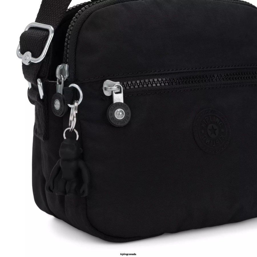 Women Crossbody Bags Kipling Black Noir Keefe Crossbody Bag FHZD47