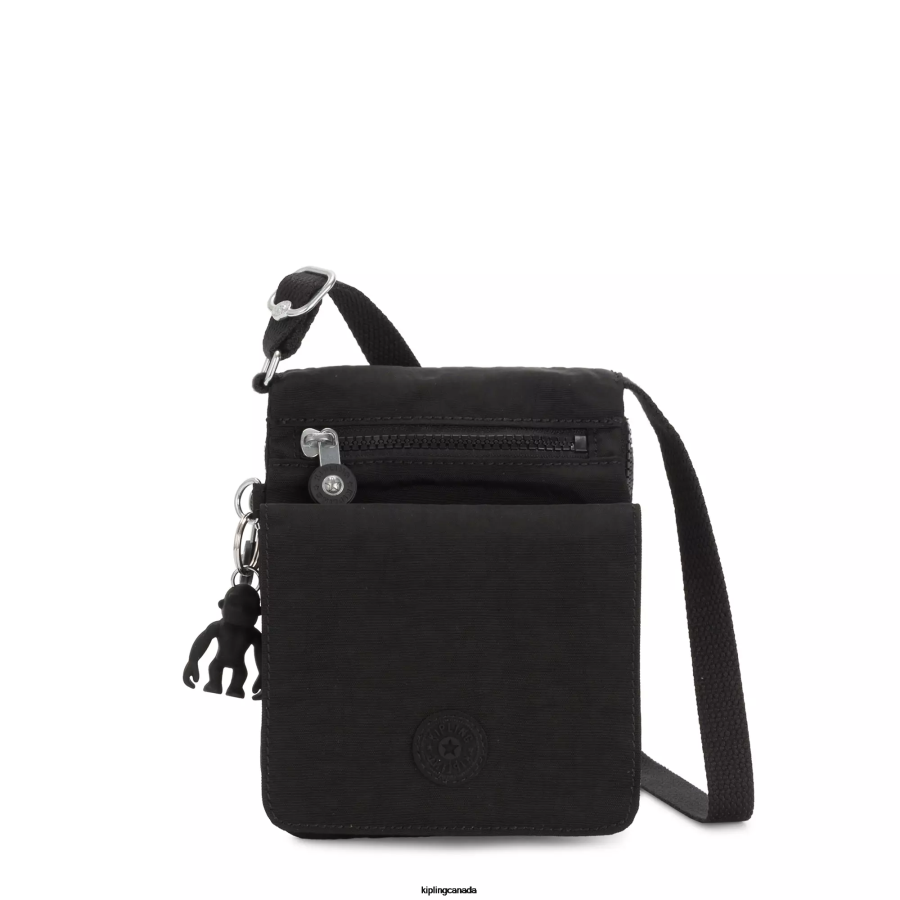 Women Crossbody Bags Kipling Black Noir New Eldorado Crossbody Bag New Eldorado FHZD105