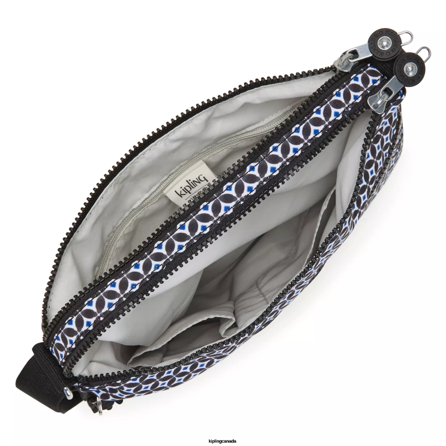 Women Crossbody Bags Kipling Blackish Tile Alvar Printed Crossbody Bag FHZD145