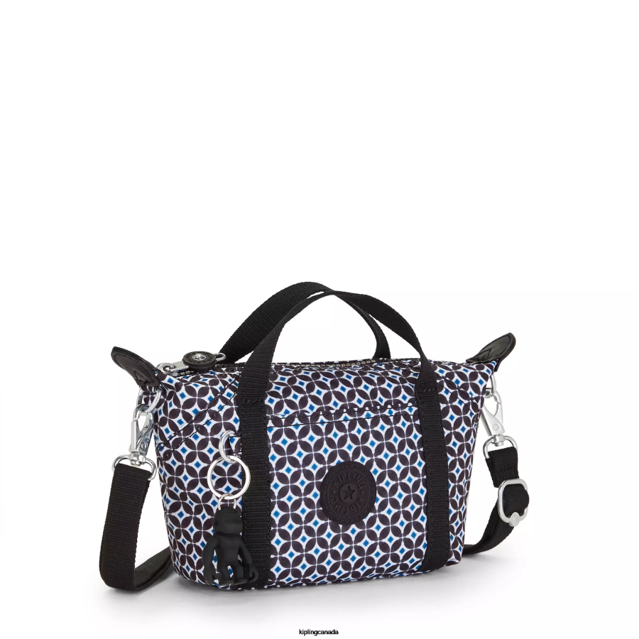 Women Crossbody Bags Kipling Blackish Tile Art Compact Printed Crossbody Bag FHZD24