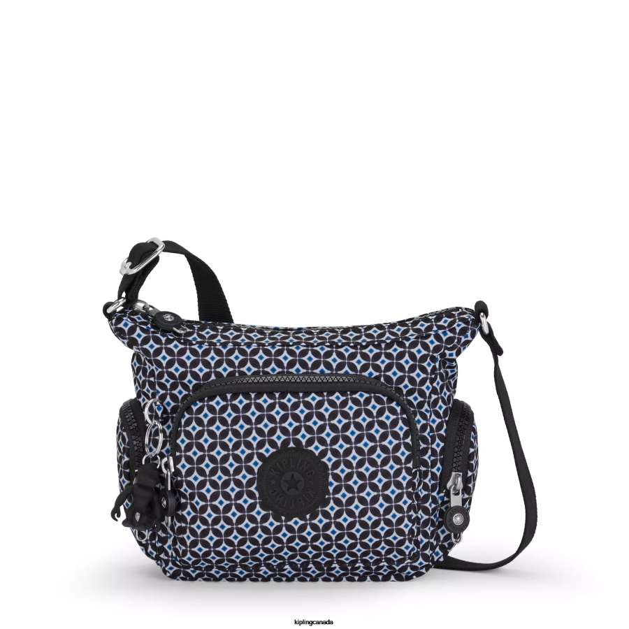 Women Crossbody Bags Kipling Blackish Tile Gabbie Mini Printed Crossbody Bag FHZD140