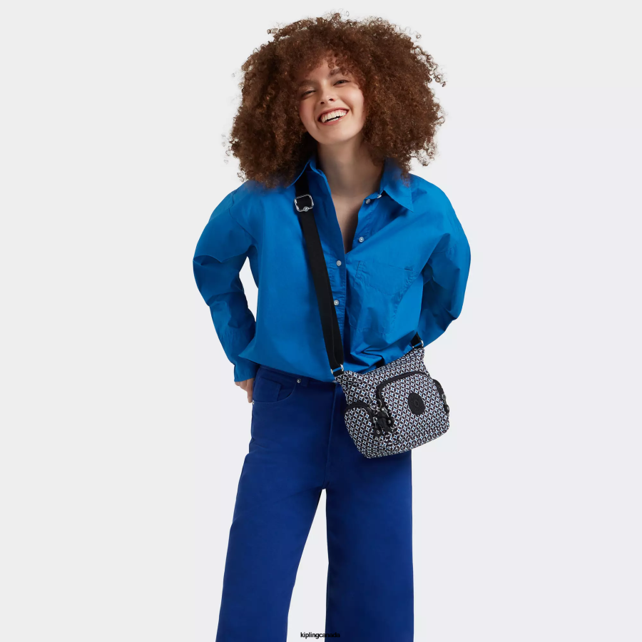 Women Crossbody Bags Kipling Blackish Tile Gabbie Mini Printed Crossbody Bag FHZD140