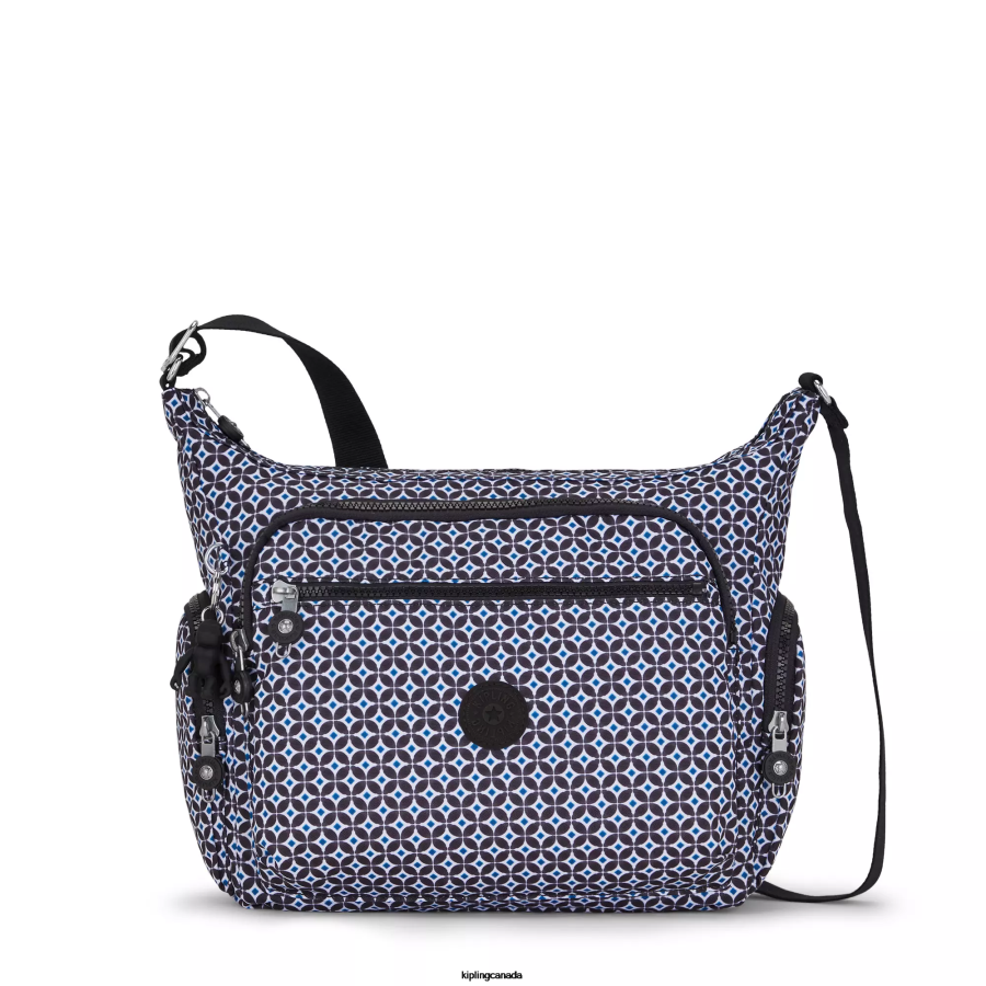 Women Crossbody Bags Kipling Blackish Tile Gabbie Printed Crossbody Bag FHZD142
