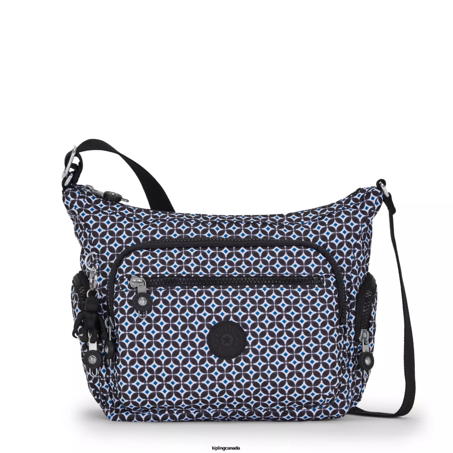 Women Crossbody Bags Kipling Blackish Tile Gabbie Small Printed Crossbody Bag FHZD147