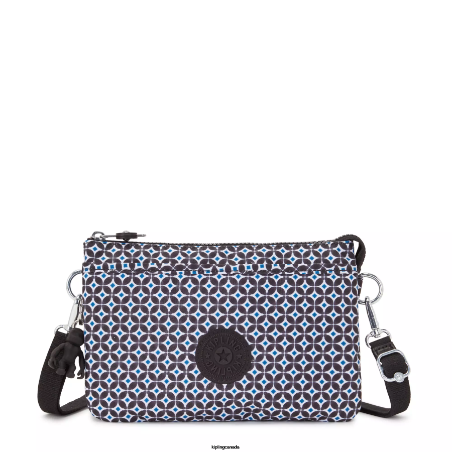 Women Crossbody Bags Kipling Blackish Tile Riri Printed Crossbody Bag FHZD143