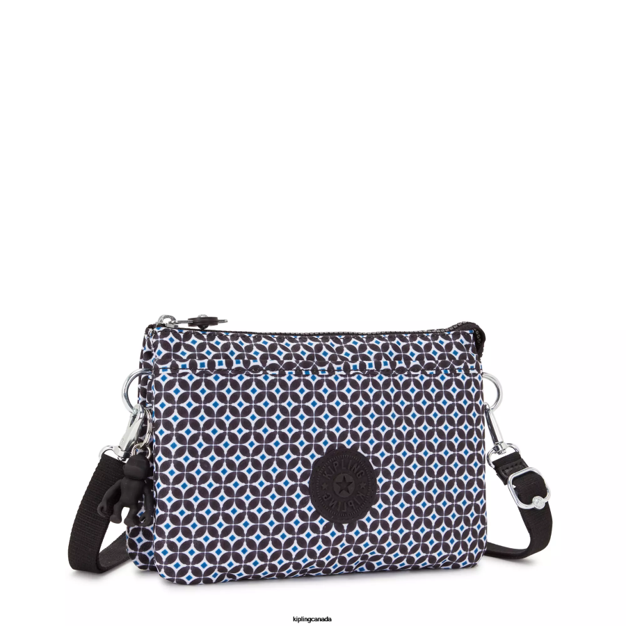 Women Crossbody Bags Kipling Blackish Tile Riri Printed Crossbody Bag FHZD143