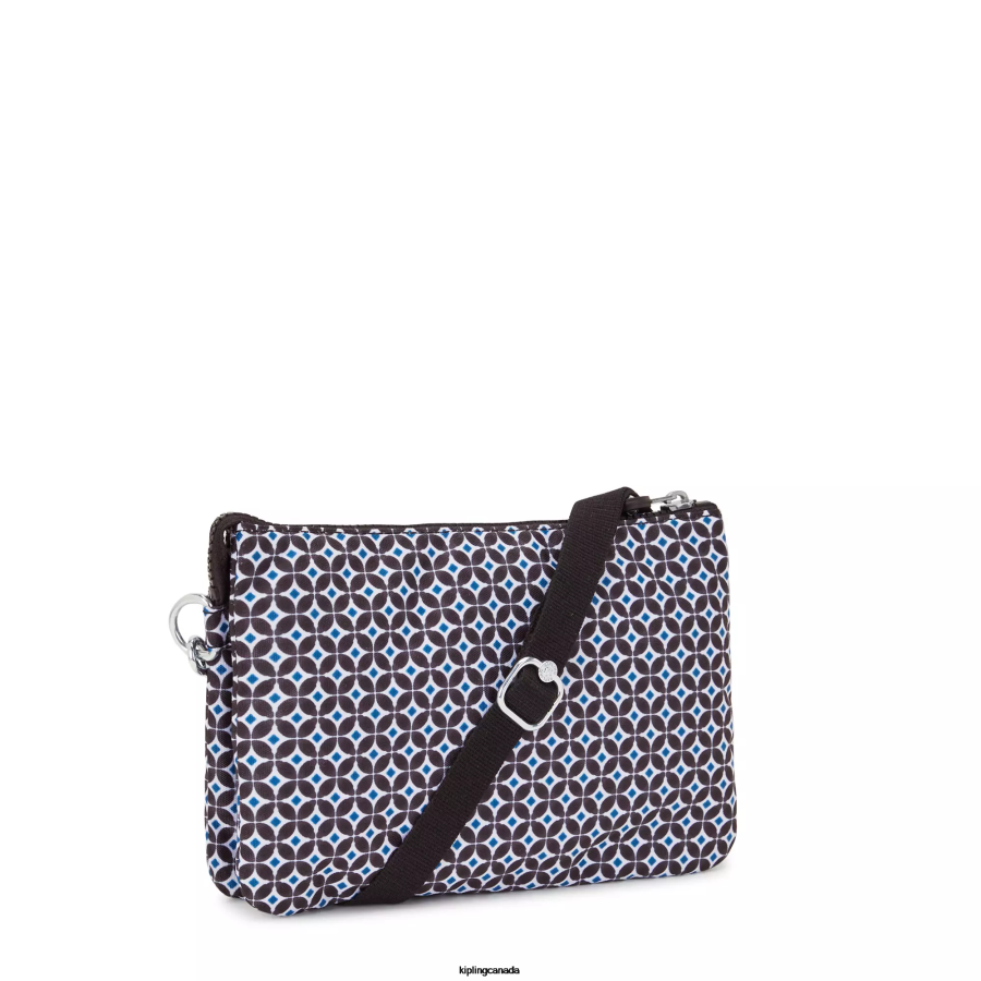 Women Crossbody Bags Kipling Blackish Tile Riri Printed Crossbody Bag FHZD143