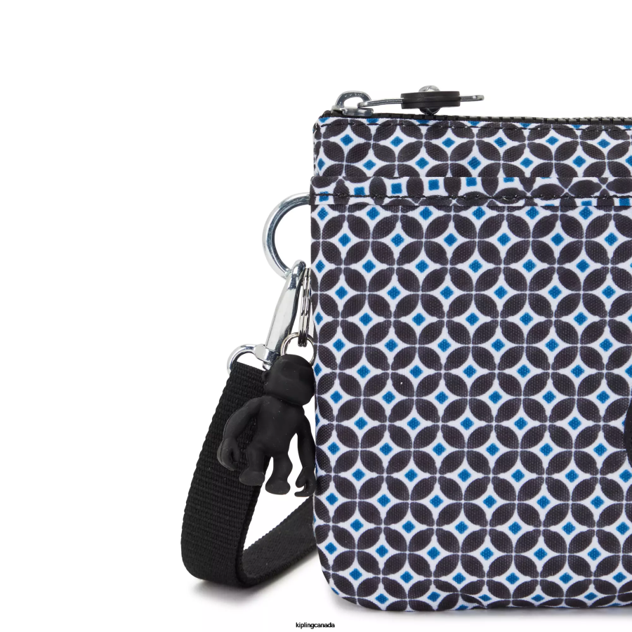 Women Crossbody Bags Kipling Blackish Tile Riri Printed Crossbody Bag FHZD143