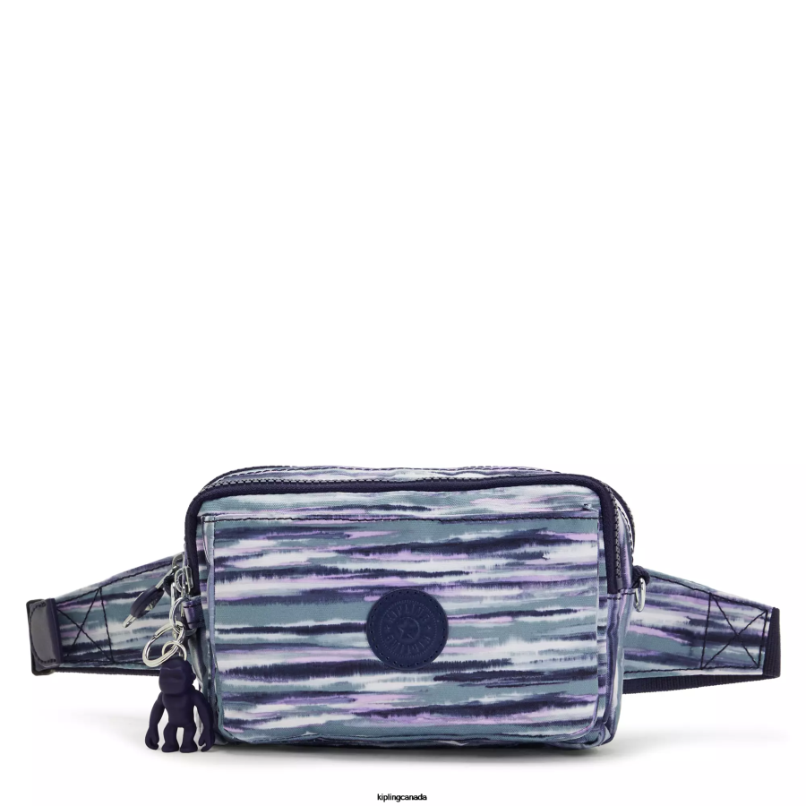Women Crossbody Bags Kipling Brush Stripes Abanu Multi Printed Convertible Crossbody Bag FHZD319