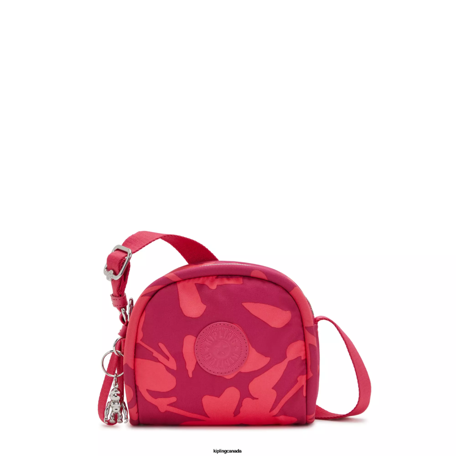 Women Crossbody Bags Kipling Coral Flowers Jesper Printed Crossbody Bag FHZD189