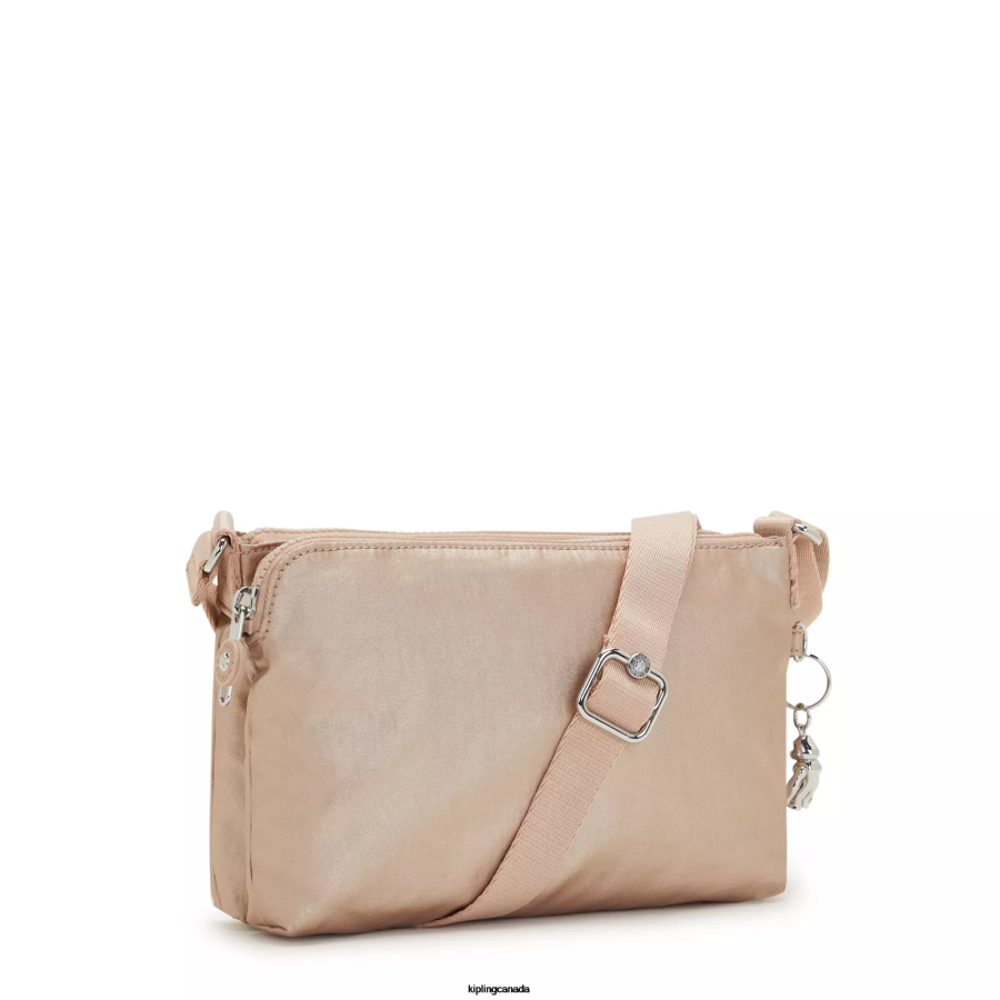 Women Crossbody Bags Kipling Gold Charm Metallic Boyd Metallic Crossbody Bag FHZD211