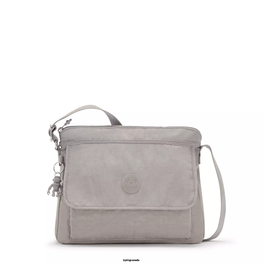 Women Crossbody Bags Kipling Grey Gris Aisling Crossbody Bag FHZD221