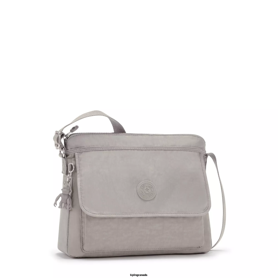 Women Crossbody Bags Kipling Grey Gris Aisling Crossbody Bag FHZD221
