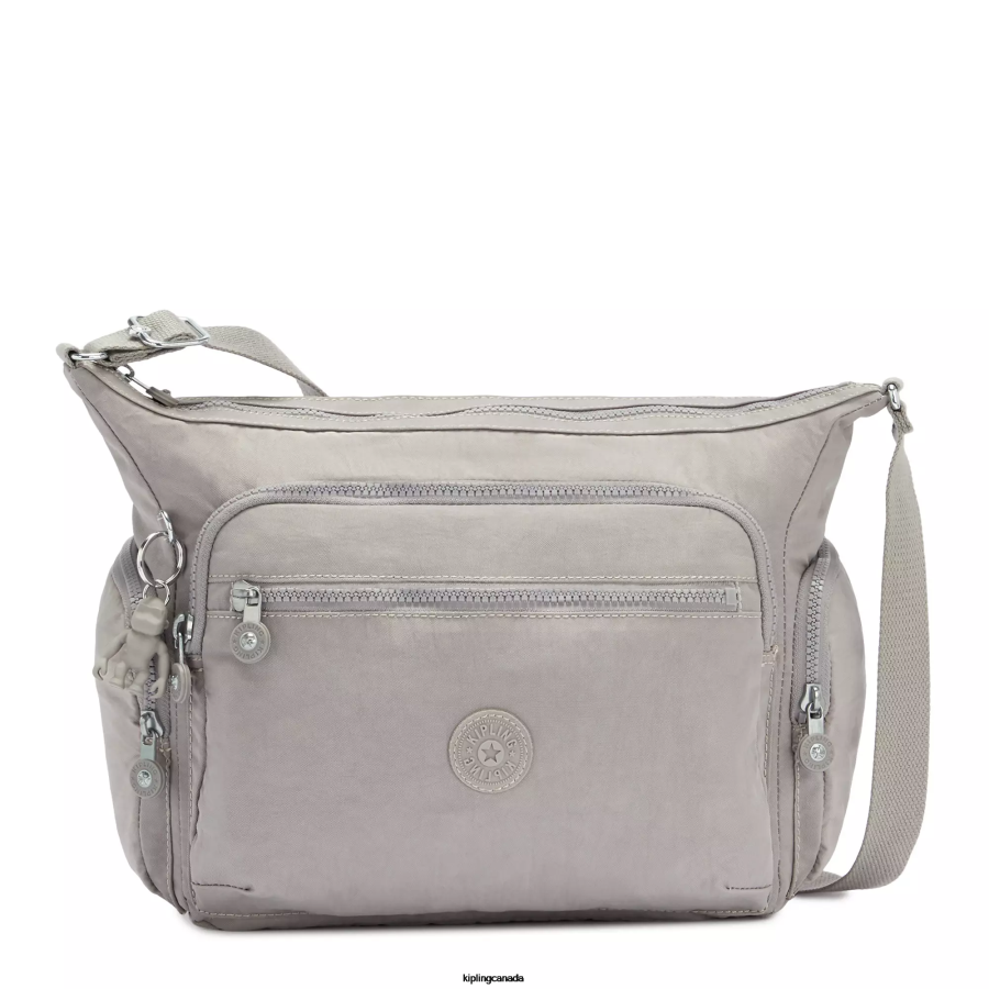Women Crossbody Bags Kipling Grey Gris Gabbie Crossbody Bag FHZD129