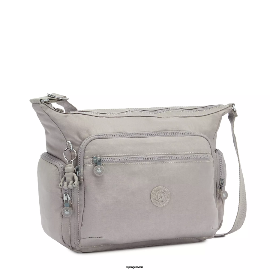 Women Crossbody Bags Kipling Grey Gris Gabbie Crossbody Bag FHZD129
