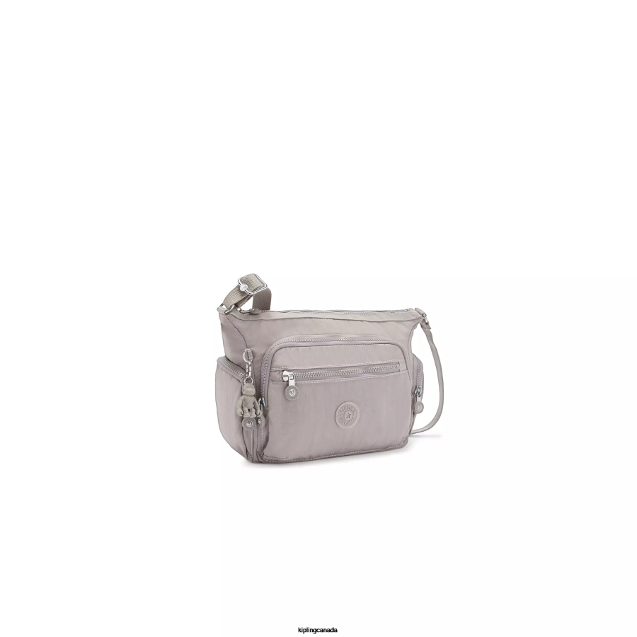 Women Crossbody Bags Kipling Grey Gris Gabbie Small Crossbody Bag FHZD158