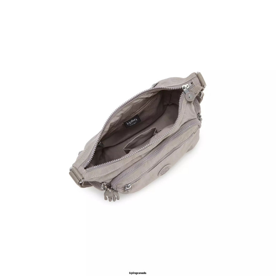 Women Crossbody Bags Kipling Grey Gris Gabbie Small Crossbody Bag FHZD158