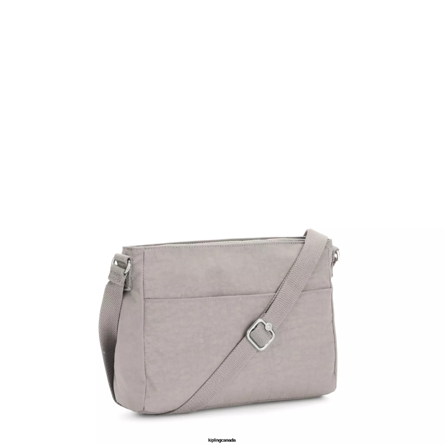Women Crossbody Bags Kipling Grey Gris New Angie Crossbody Bag FHZD167