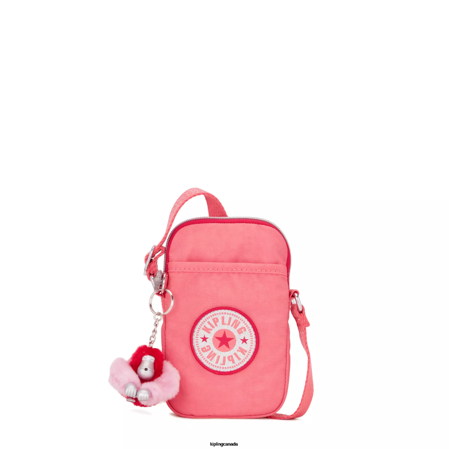 Women Crossbody Bags Kipling Joyous Pink Fun Tally Crossbody Phone Bag FHZD26