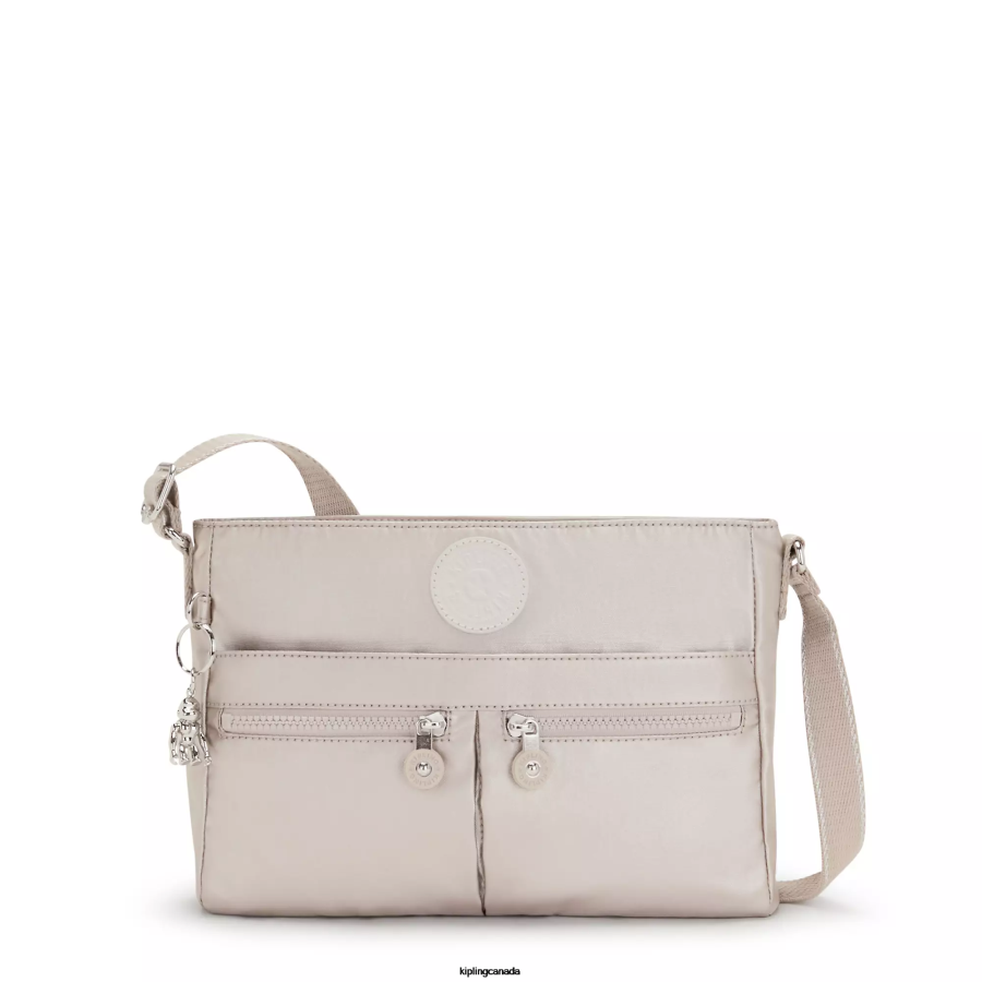 Women Crossbody Bags Kipling Metallic Glow New Angie Metallic Crossbody Bag FHZD231