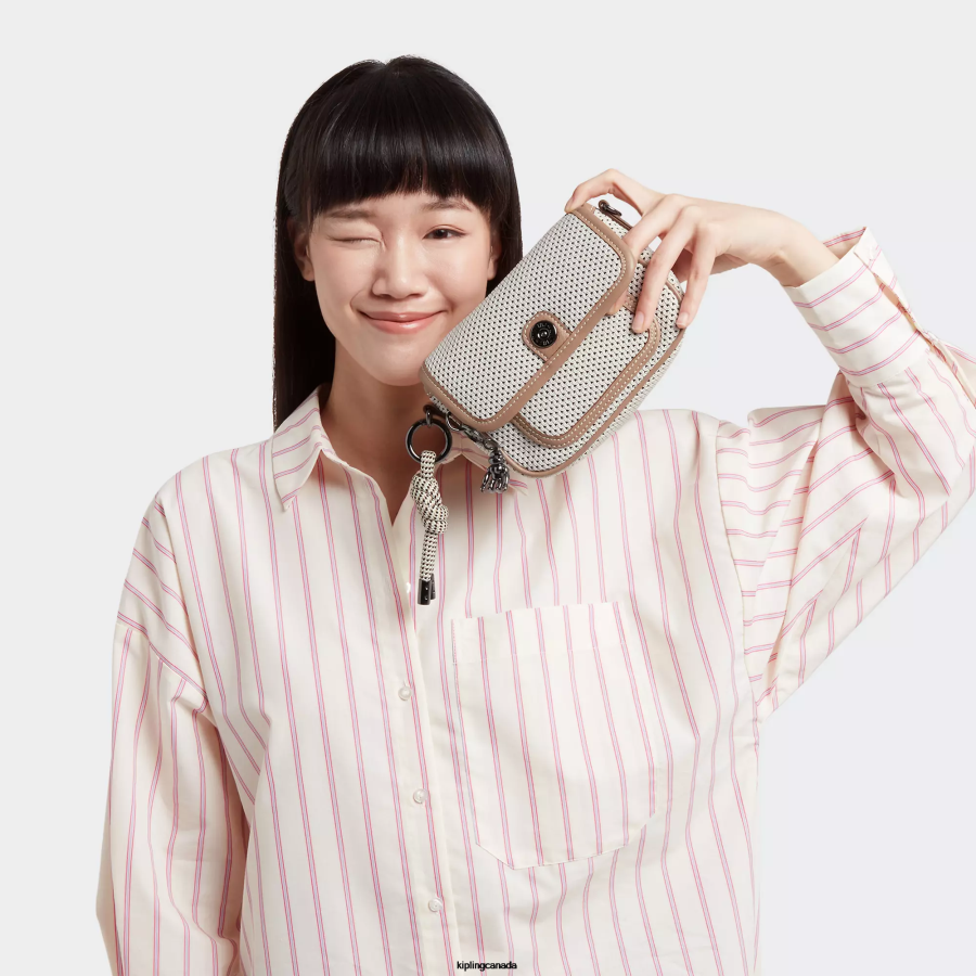 Women Crossbody Bags Kipling Modest Beige Inaki Small Crossbody Bag FHZD60