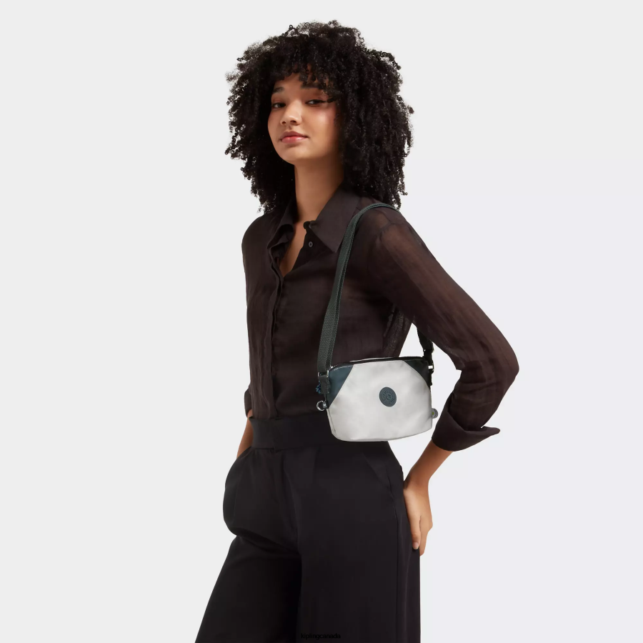 Women Crossbody Bags Kipling Moon Grey Block Art Extra Small Crossbody Bag FHZD101