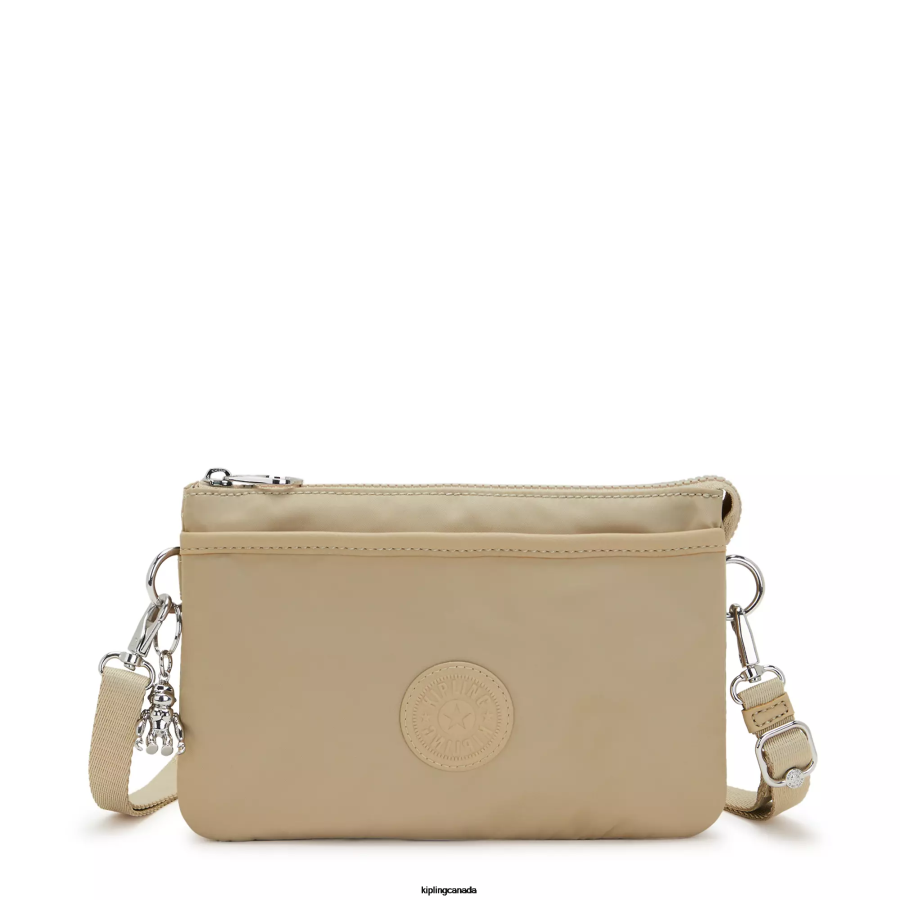 Women Crossbody Bags Kipling Natural Beige Riri Crossbody Bag FHZD66