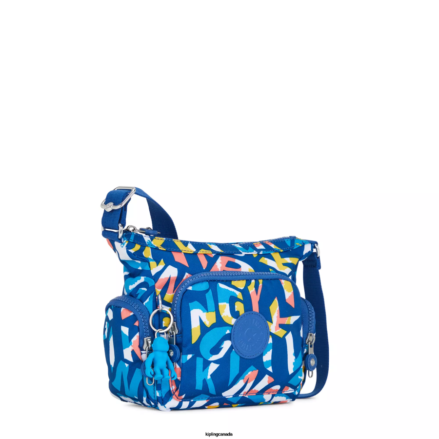Women Crossbody Bags Kipling Neon Gabbie Mini Printed Crossbody Bag FHZD139