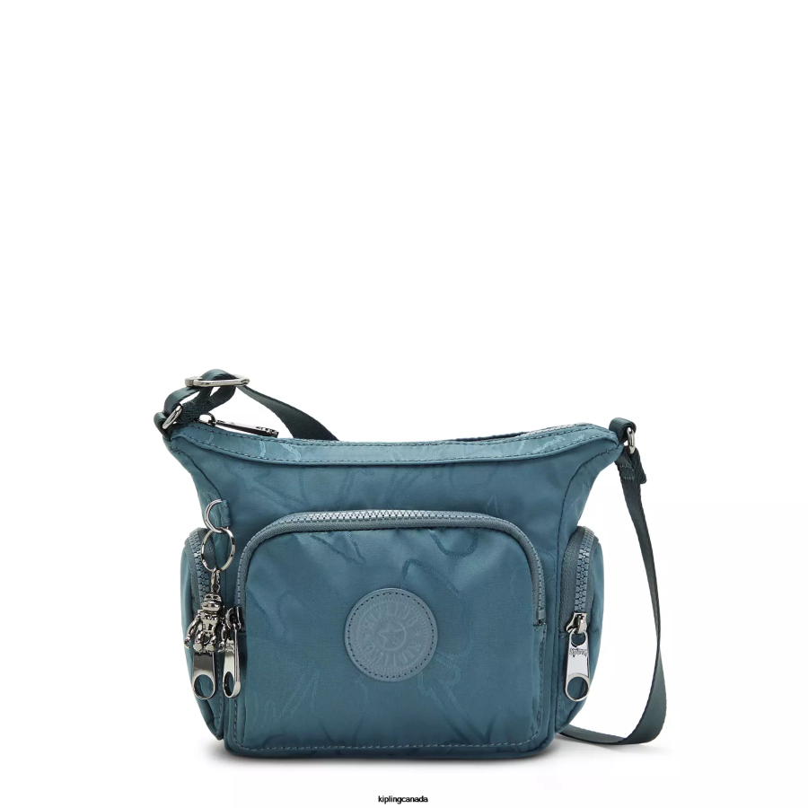 Women Crossbody Bags Kipling Nocturnal Grey Gabbie Mini Printed Crossbody Bag FHZD102