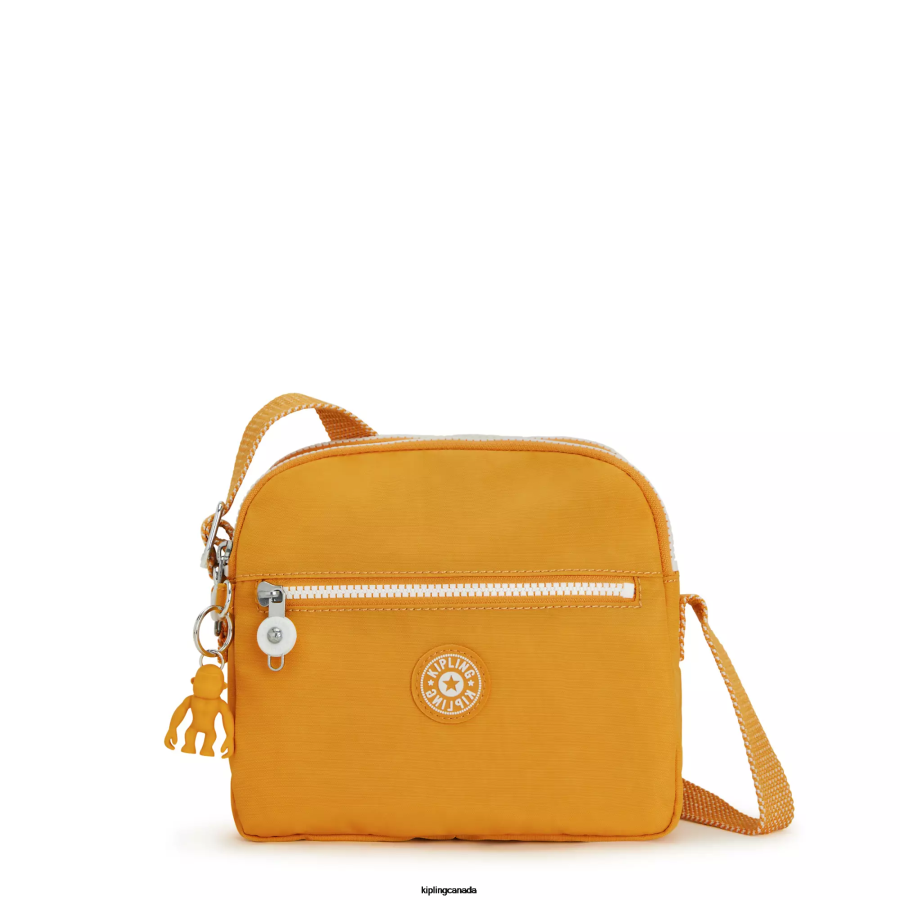 Women Crossbody Bags Kipling Rapid Yellow Keefe Crossbody Bag FHZD46