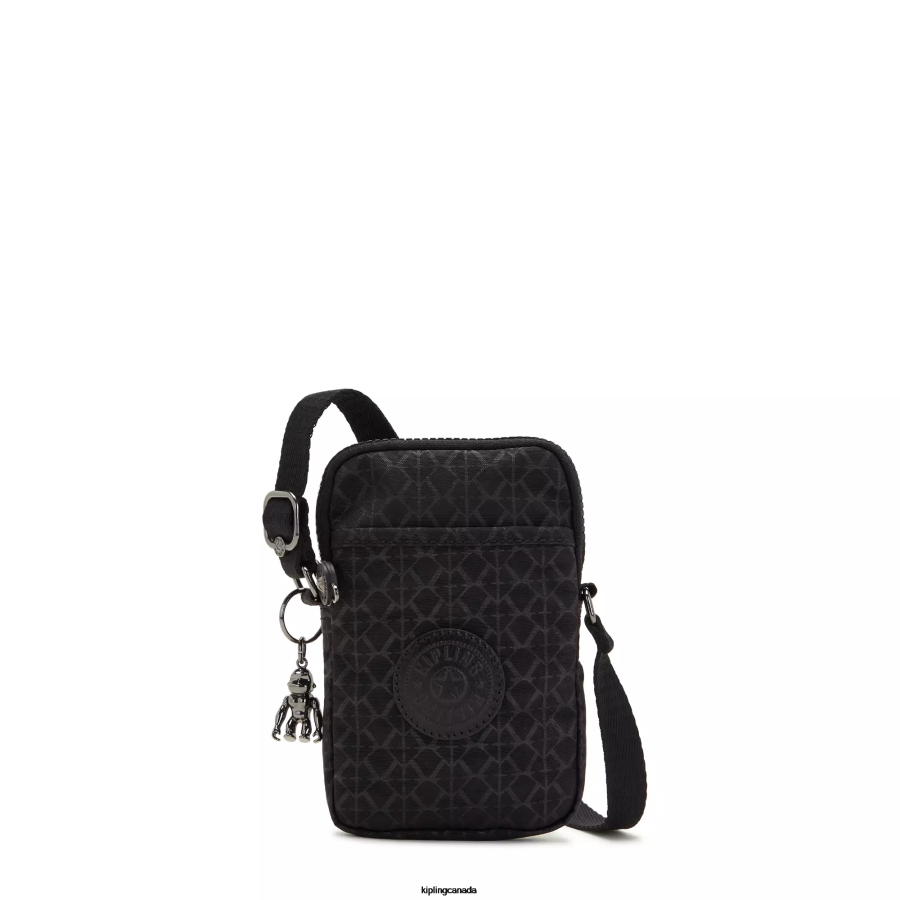 Women Crossbody Bags Kipling Signature Embossed Tally Printed Crossbody Phone Bag FHZD70
