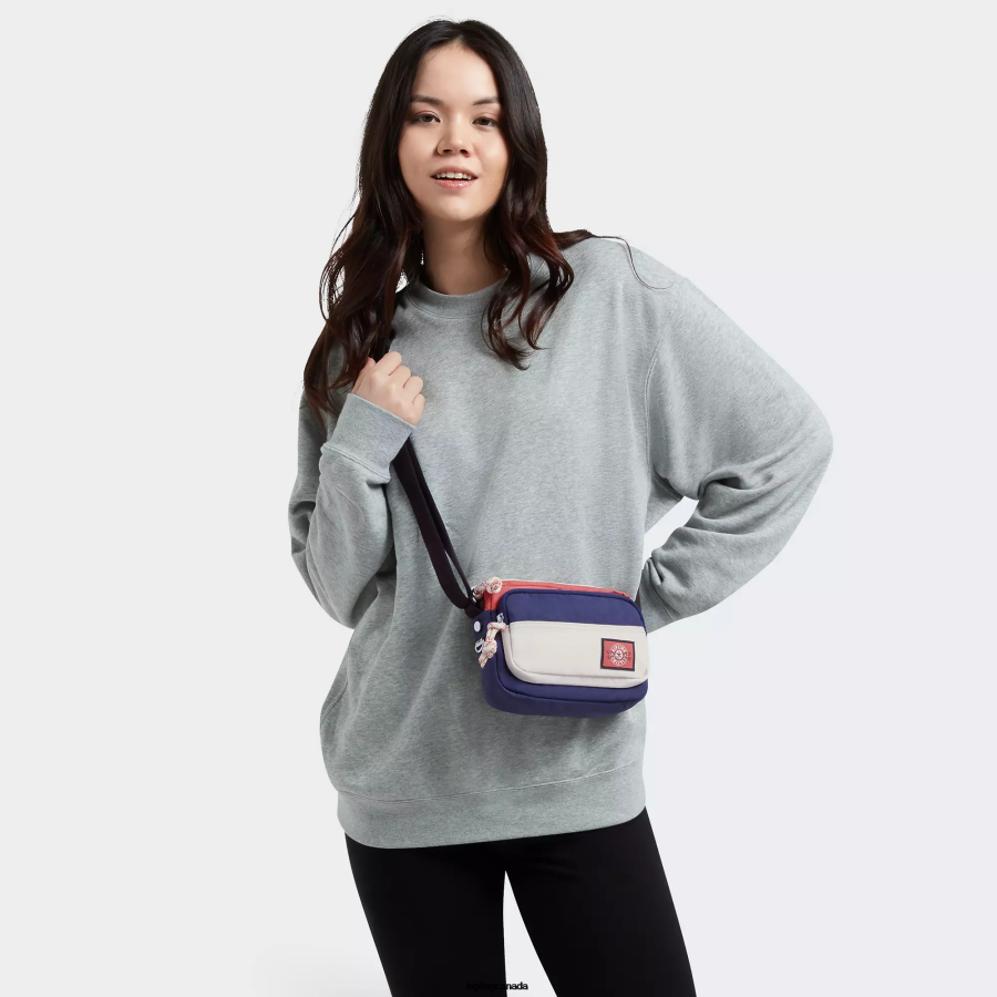Women Crossbody Bags Kipling Ultimate Navy Block Sisko Crossbody Bag FHZD174