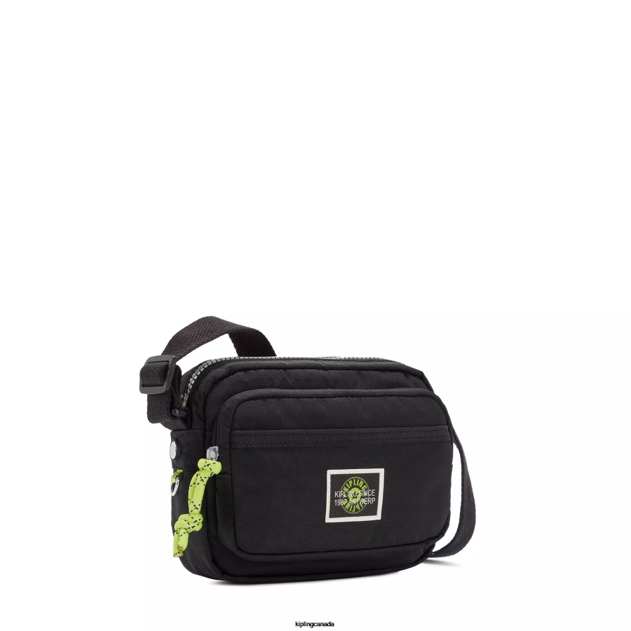 Women Crossbody Bags Kipling Valley Black Sisko Crossbody Bag FHZD173