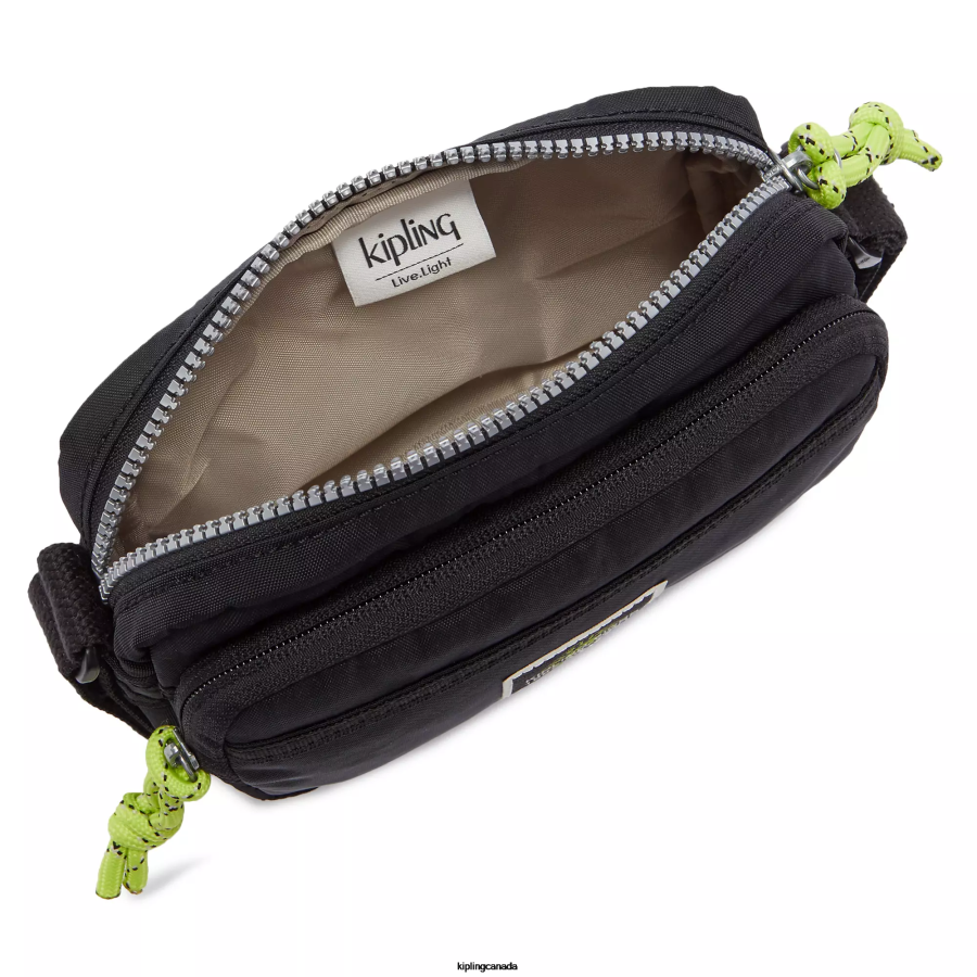 Women Crossbody Bags Kipling Valley Black Sisko Crossbody Bag FHZD173