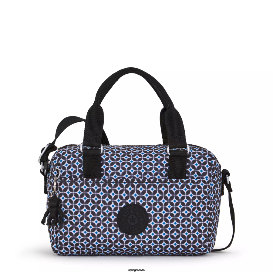 Women Mini Bags Kipling Blackish Tile Folki Mini Printed Handbag FHZD1